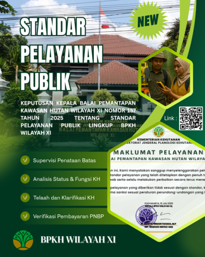 STANDAR PELAYANAN PUBLIK LINGKUP BALAI PEMANTAPAN KAWASAN HUTAN WILAYAH XI